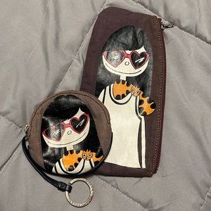 Marc by Marc Jacobs Miss Marc (heart sunglasses) coin purse and pouch, GUC!